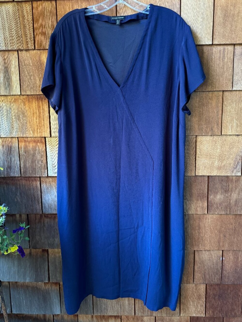 EUC Universal Standard Kendra Navy Blue Short Sleeve Dress in Women's 14-16